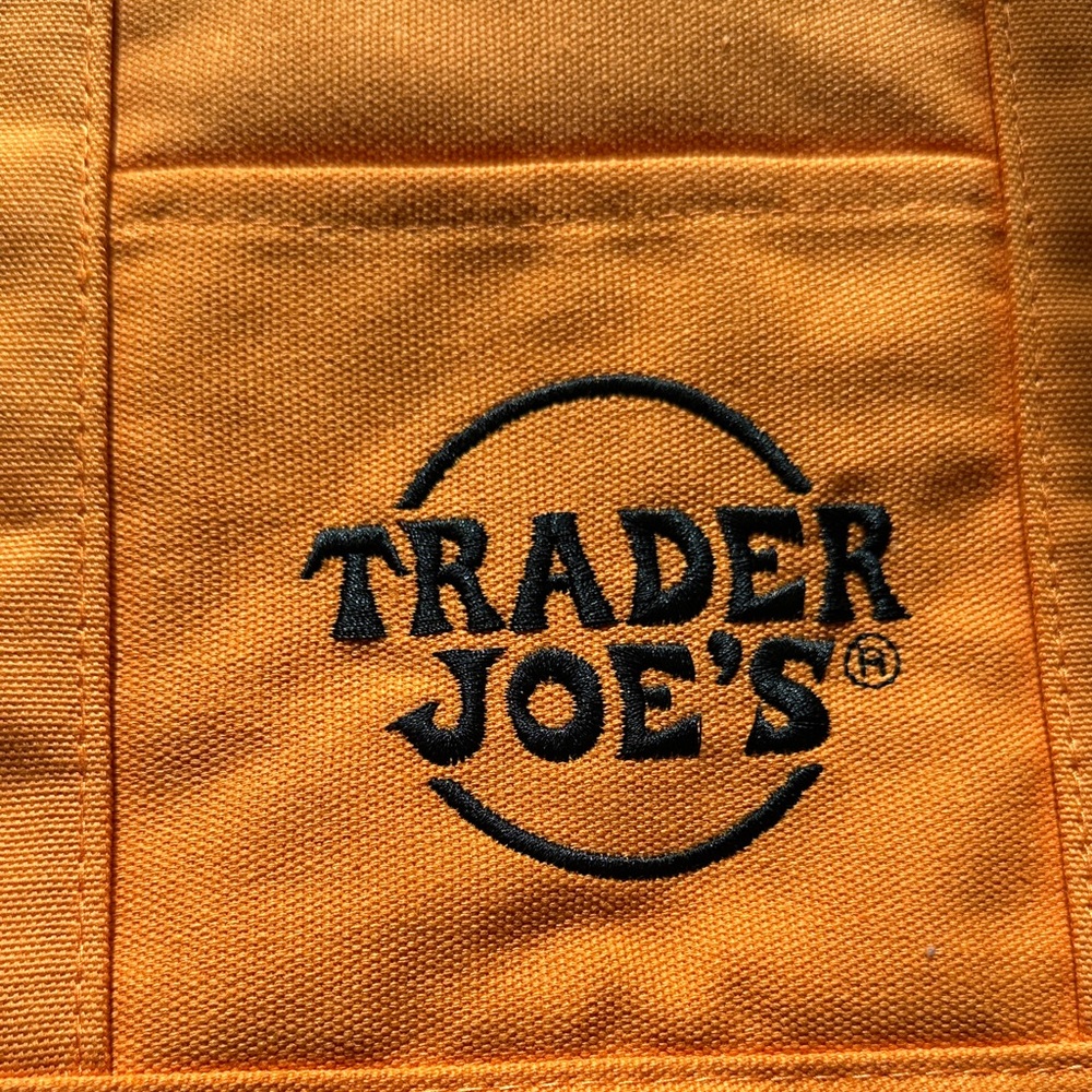 Trader Joe's Orange Tote Bag - Picture 4 of 9